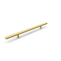 Door Handle Straight Round Gold PNG & PSD Images