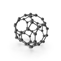 Buckminsterfullerene Structure PNG & PSD Images
