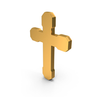 Gold Cross Icon PNG & PSD Images