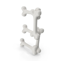 Cartoon Bones Number 3 PNG & PSD Images