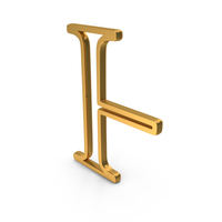 Gold Heta Greek Outline Icon PNG & PSD Images