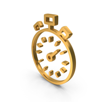 Gold Stopwatch Icon PNG & PSD Images