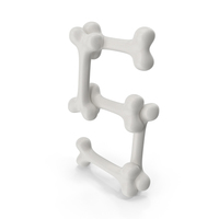 Cartoon Bones Number 5 PNG & PSD Images