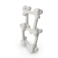 Cartoon Bones Number 8 PNG & PSD Images
