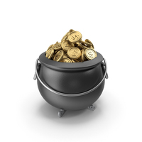 Pot Of Gold Coins PNG & PSD Images