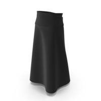 Black High Waist Long Skirt PNG & PSD Images