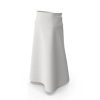 White High Waist Long Skirt PNG & PSD Images