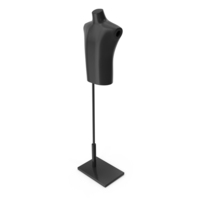 Black Minimal Male Upper Body Mannequin PNG & PSD Images