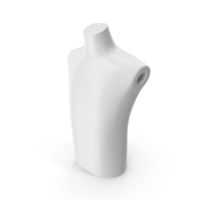 White Minimal Male Upper Body Mannequin PNG & PSD Images