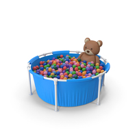 Frame Pool With Colored Balls PNG & PSD Images