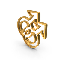 Gold Gay Outline Icon PNG & PSD Images
