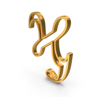 Gold Kai Greek Outline Sign PNG & PSD Images