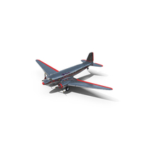 Vintage Propeller Aircraft Douglas DC-3 PNG & PSD Images