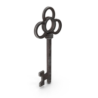 Traditional Skeleton Key Steel PNG & PSD Images