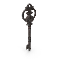 Decorative Skeleton Key Steel PNG & PSD Images
