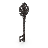 Fantasy Skeleton Key Steel PNG & PSD Images