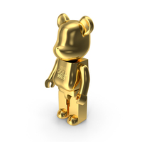 Collectible Figure Bearbrick Gold PNG & PSD Images