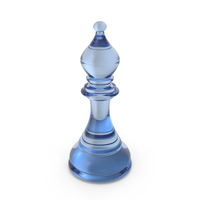 Glass Bishop Chess Piece PNG & PSD Images