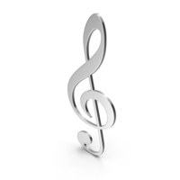 Treble Clef Steel PNG & PSD Images