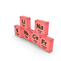 Alkali Metals Elements Icon PNG & PSD Images