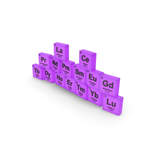 Lanthanide Elements PNG & PSD Images