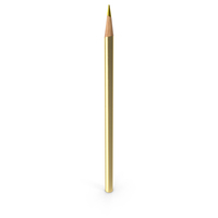 Gold Pencil PNG & PSD Images