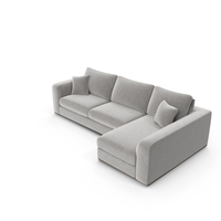 Corner Sofa (Grey) PNG & PSD Images