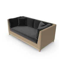 Outdoor Sofa (Black) PNG & PSD Images