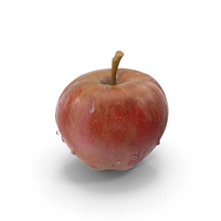 Apple With Water Drops PNG & PSD Images