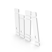 White Books In Rack Icon PNG & PSD Images
