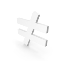 White Mathematical Inequality Icon PNG & PSD Images