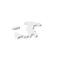 White Italy Country Map Icon PNG & PSD Images