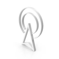White Cursor Outline Icon PNG & PSD Images