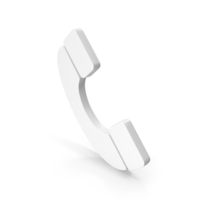 White Phone Icon PNG & PSD Images