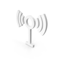 White Tower Signal Icon PNG & PSD Images