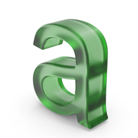 Green Plastic English Letter A PNG & PSD Images