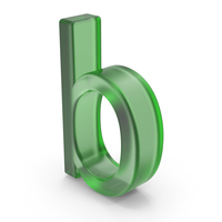 Green Plastic English Letter B PNG & PSD Images
