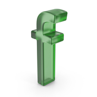 Green Plastic English Letter F PNG & PSD Images