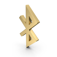 Bluetooth Icon Gold PNG & PSD Images