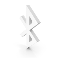 White Bluetooth Icon PNG & PSD Images