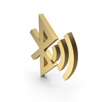 Bluetooth Connected Icon Gold PNG & PSD Images