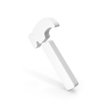 Hammer Icon White PNG & PSD Images
