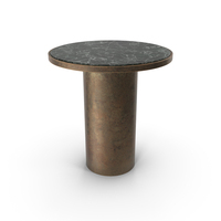 Round Marble Side Table PNG & PSD Images