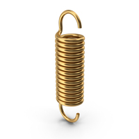 Gold Coil Spring PNG & PSD Images