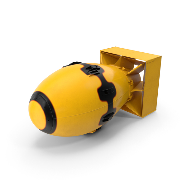 Atomic Bomb Fat Man Yellow PNG & PSD Images