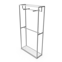 Double Coat Rack Silver PNG & PSD Images