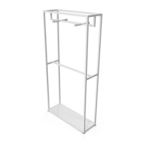 Double Coat Rack White PNG & PSD Images