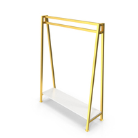 Gold Cloth Coat Rack PNG & PSD Images