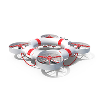 Hybrid Rescue Drone White PNG & PSD Images