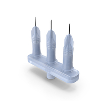 Multi Injector 3 Needles Straight Transparent PNG & PSD Images